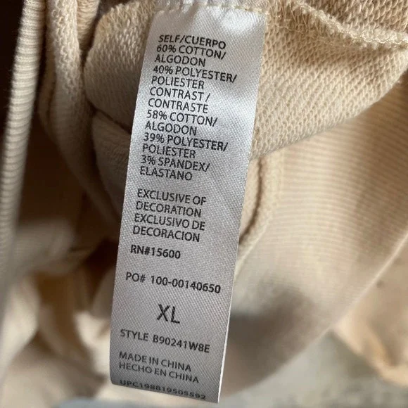 Democracy Eyelet Embroidered Sweatshirt Womens XL Boho Chic Cottagecore - Picture 4 of 6